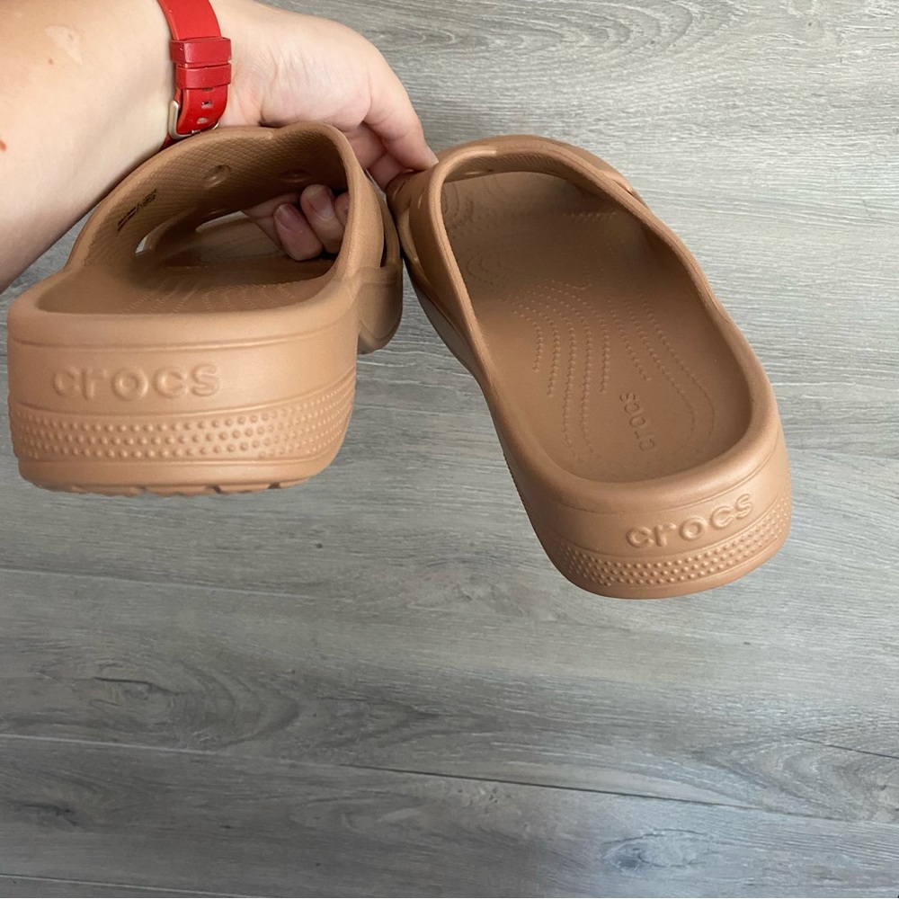 CROCS Tan Women's Sandals - Picture 4 of 6